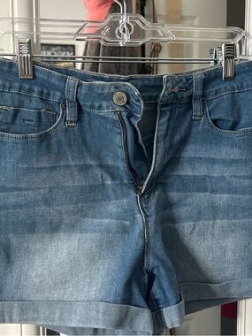 YMI Light Blue High Rise Denim Shorts